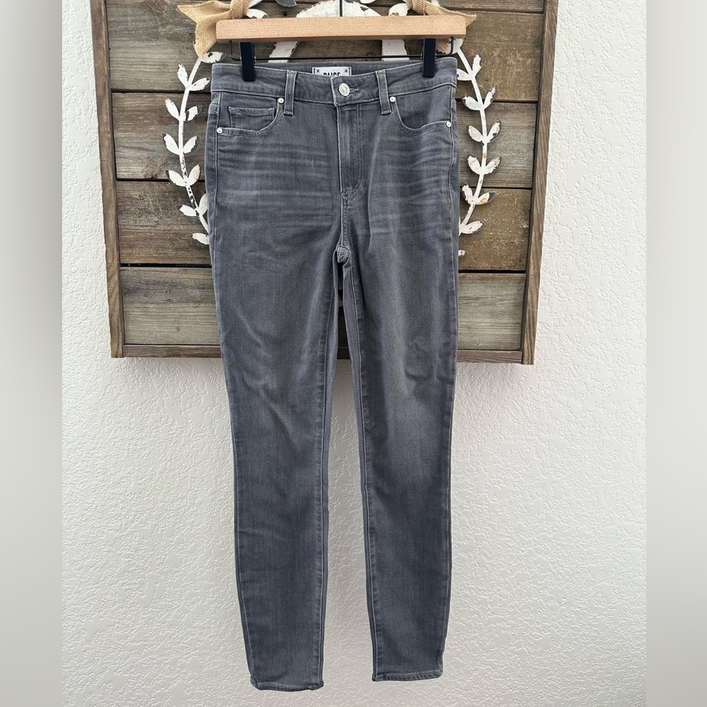 Paige Hoxton Skinny High-Rise Gray Women's Ankle Jeans size 26 NWT
